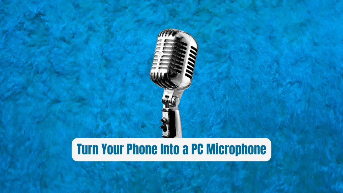 AndroidMic: Turn Your Phone Into a Pro PC Microphone