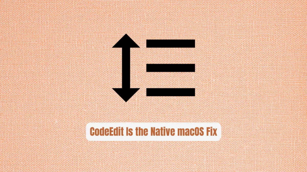 Stop Using Bloated Electron Editors! CodeEdit Is the Native macOS Fix
